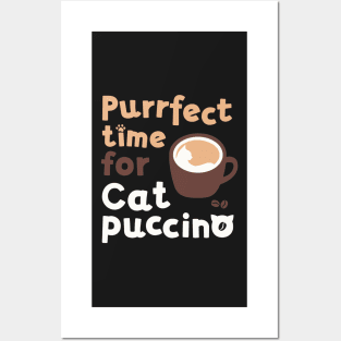 Purrfect time for Catpuccino Posters and Art